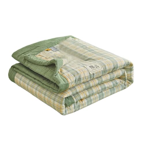 jebyltd Soft Kariertes Design Baumwolldecke Tröster Für Zu Hause Dekore Geeignet Und Entspannte Schlafumgebung Klimaanlage Quilt von jebyltd