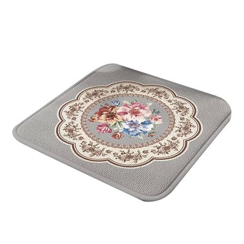 jebyltd Speicherschaumstuhlstuhlkissen Blütenmuster Quadratsitze Pad Bequeme Unterstützung Für Office Stuhl Antislip Funktionalität Nonslip Sitze Pad von jebyltd