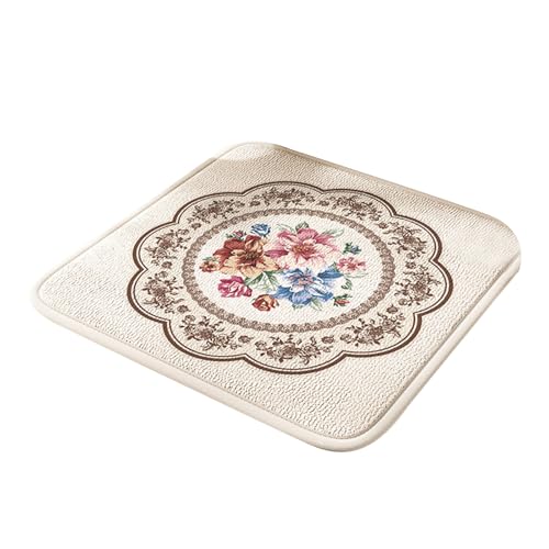 jebyltd Speicherschaumstuhlstuhlkissen Blütenmuster Quadratsitze Pad Bequeme Unterstützung Für Office Stuhl Antislip Funktionalität Nonslip Sitze Pad von jebyltd