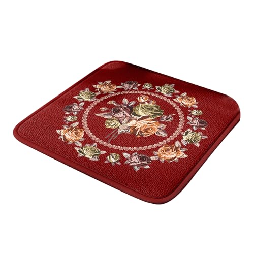 jebyltd Speicherschaumstuhlstuhlkissen Blütenmuster Quadratsitze Pad Bequeme Unterstützung Für Office Stuhl Antislip Funktionalität Nonslip Sitze Pad von jebyltd