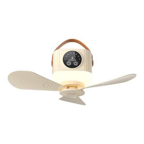 jebyltd USB-Deckenventilator mit Fernbedienung, wiederaufladbar, mit 3600 mAh/7200 mAh Akku und Licht zum Aufhängen, für Camping-Schlafsäle und Schlafzimmer jebyltd USB-Deckenventilator mit Fernbedienung, wiederaufladbar, mit 3600 mAh/7200 mAh Akku und Licht zum Aufhängen, für Camping-Schlafsäle und Schlafzimmer von jebyltd