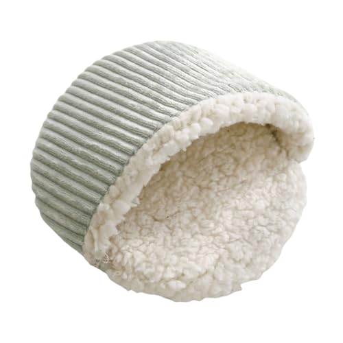jebyltd Warme Flanellhamster Schlafmatte Versteck Ruhingkissen Bett Für Kleine Eichhörnchen Nistbett Käfigzubehör Haustiermatte von jebyltd