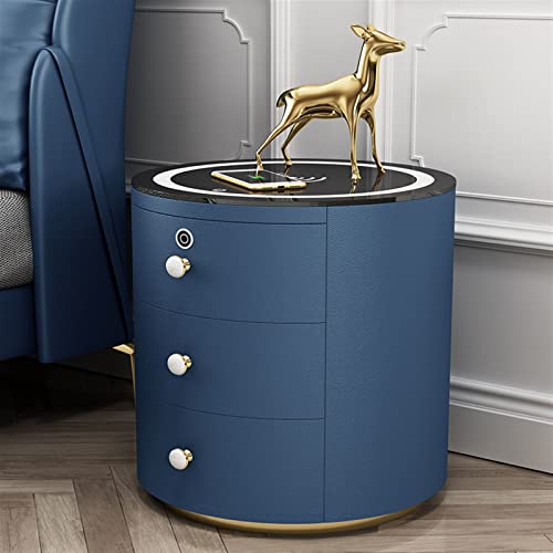 Multifunktionale Lampe, Schlafzimmerschrank, Nachttisch mit Nachttisch (Farbe: Orange) (Blau) von jehdfbvssjcbcsvfd