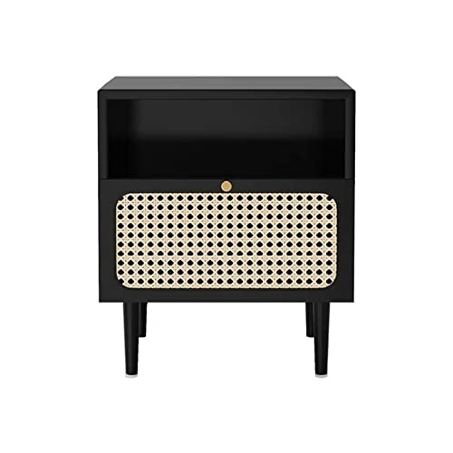 Nachttisch, Nachttisch, Schlafzimmer, kleines Schließfach (Farbe: schwarz) von jehdfbvssjcbcsvfd