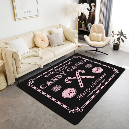 Weihnachtsteppich für Kinder, Weihnachtszitat, dekoratives Teppich-Set für Jungen, Mädchen, Teenager, Zuckerstangen-Druck, Wohnzimmerteppich, Weihnachtsdekoration, Bodenmatte, Raumdekoration, rosa Weihnachtsteppich für Kinder, Weihnachtszitat, dekoratives Teppich-Set für Jungen, Mädchen, Teenager, Zuckerstangen-Druck, Wohnzimmerteppich, Weihnachtsdekoration, Bodenmatte, Raumdekoration, rosa von jejeloiu