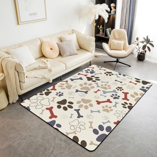 jejeloiu Fußmatte mit niedlichem Hundepfotenabdruck, für Hundeliebhaber, Wohnzimmer, 12,7 x 17,8 cm, Tiermotiv, für alle Jahreszeiten jejeloiu Fußmatte mit niedlichem Hundepfotenabdruck, für Hundeliebhaber, Wohnzimmer, 12,7 x 17,8 cm, Tiermotiv, für alle Jahreszeiten von jejeloiu