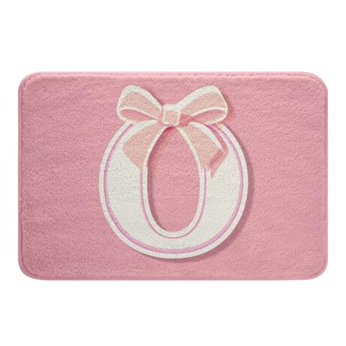 jejeloiu Kawaii Badematten mit Schleife, 50,8 x 81,3 cm, Geschenke für Frauen, Teenager, Mädchen, personalisierbar, mit Initiale O, ultraweiche Badteppiche für Dusche, romantisch, Badezimmerzubehör jejeloiu Kawaii Badematten mit Schleife, 50,8 x 81,3 cm, Geschenke für Frauen, Teenager, Mädchen, personalisierbar, mit Initiale O, ultraweiche Badteppiche für Dusche, romantisch, Badezimmerzubehör von jejeloiu