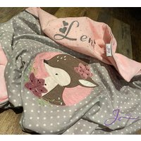 Babydecken Mit Reh Babydecken Mit Reh von jennNAEHi