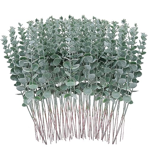 36 Stück Künstliche Eukalyptus Pflanze - Zweige und Blätter für Deko, Kunstpflanzen, Plastikpflanzen - Blumenarrangement, Hochzeit, Balkon von jenniehome