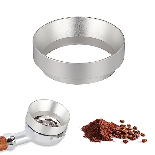 jenniehome Kaffee Dosierring 51mm Espresso Dosierring Aluminium Kaffee-Dosiertrichter Kaffeedosierring kompatibel mit Delonghi EC0680 and EC0685 51mm Siebträger von jenniehome