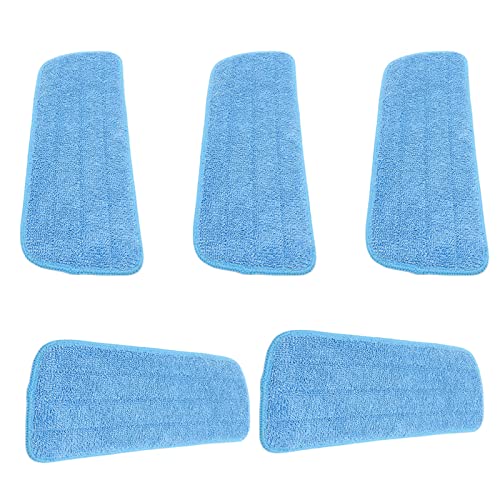 jerss Mopp-Tuch, Mopp-Pad, 5 Stück, Ersatzspray, Flacher Tuchbezug für Kleber, Moppkopf, Mikrofaser, 14 X 41 cm, Ersatz-Mopp-Pads von jerss