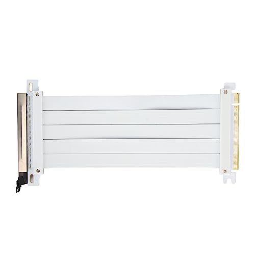 jerss PCIE 4.0 X16 Extender Riser-Kabel, PCIE-Verlängerungskabel 180 Grad PCB Professional 128 Gbit/s Effizient für Grafikkarte (30cm) von jerss