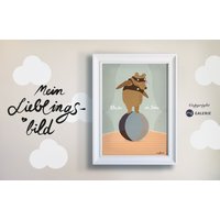 Bären Bild, Poster, Kinderzimmerbild, Druck, Poster Mit Spruch, Bär "Was Für Ein Zirkus" von jessismigalerie