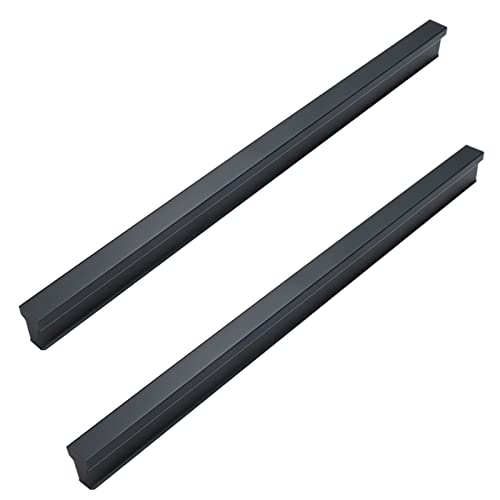 2 Stück Möbelgriff Aluminium Küchengriffe Schubladengriffe Schwarz Schrankgriffe für Schränke,Badezimmer,Schlafzimmer, Büro (Hole distance: 320mm) von jiajulashou123