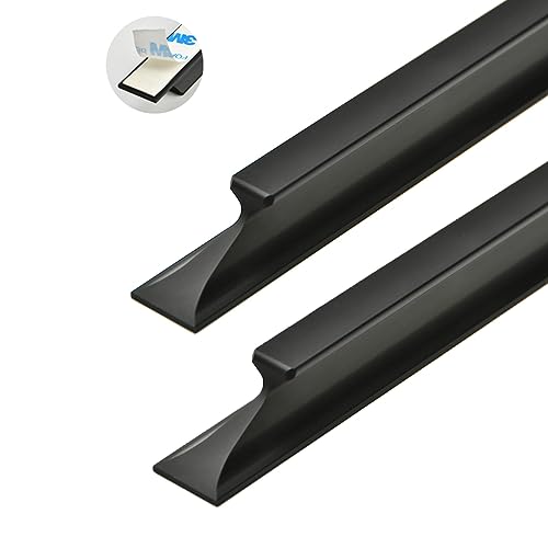 2 Stück Selbstklebende Türgriffe Möbelgriff für Türen Klebeschrank Griffe Self Stick Schrankgriffe Aufkleben Küchenschrank Griffe für Fenster,Schränke,Schubladen (Hole spacing:128mm) von jiajulashou123