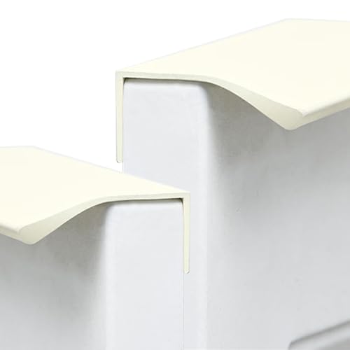2 Stück Versteckte Schrankgriffe Griffe Türgriff Unsichtbare Möbelgriffe Küchengriffe Türgriff Aluminium Schubladengriff für Küchenschränke Kleiderschrank Schubladen (Length:150mm,Beige) von jiajulashou123
