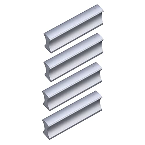4 Stück Schranktürgriffe Küchengriff Möbelgriff Aluminiumlegierung Schubladengriff Türgriff Küchenschrankgriff Moderne Griff für Schränke Kommode,Möbelbeschläge (Hole distance:32mm) von jiajulashou123