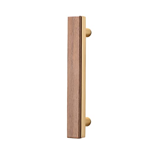 Holz Möbelgriffe Nussbaum Schrankgriffe Küchenschrankgriffe Morden Schubladengriffe Möbelknöpfe Türgriffe für Schubladen,Schrank,Sideboards,Büro,Mit Schrauben (Hole distance:96mm) von jiajulashou123