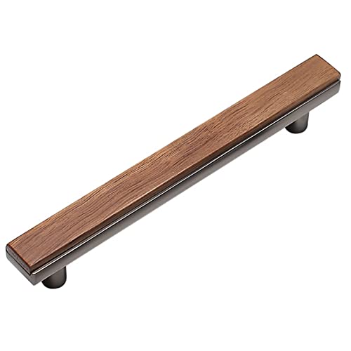 Holz Schrankgriffe Nussbaum Schubladengriffe Moderne Küchenschrankgriffe Möbelknöpfe Türgriffe Küchengriffe für Sideboards,Schranktüren,mit Schrauben (Hole distance:160mm) von jiajulashou123