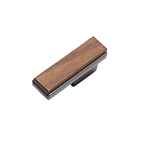 Holz Schrankgriffe Nussbaum Schubladengriffe Moderne Küchenschrankgriffe Möbelknöpfe Türgriffe Küchengriffe für Sideboards,Schranktüren,mit Schrauben (Hole distance:16mm) von jiajulashou123