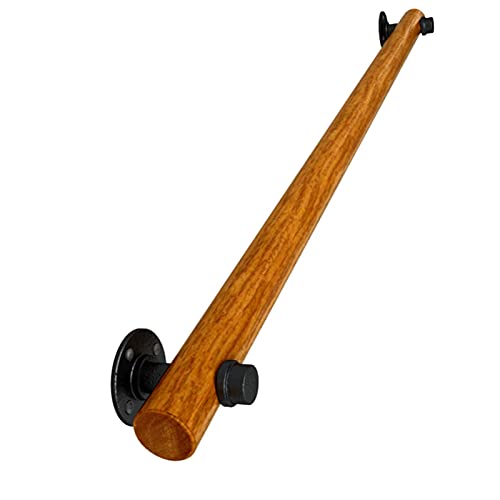 Moderner Holz Handlauf Handlauf für Treppen Innen Aussen Wandhandlauf Treppengeländer Geländer Support Kit,Sicherheitsgeländer Handläufe,Anpassbare Länge (120cm) von jiajulashou123