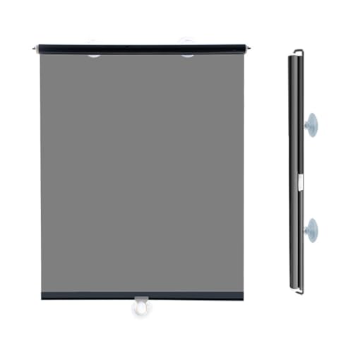 jiajulashou123 Sonnenschutz Rollo Verdunkelungsrollo mit Saugnäpfen Ohne Bohren Fensterrollo Rollo Sichtschutz Sonnenschutz Temporäre Jalousien für Fenster,UV Schutz (75x150cm) von jiajulashou123