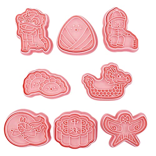 jianpan 8 Stück Volksfest-Ausstechformen | Innovative Cartoon-Mondkuchen-Drachen-Reisknödel-Formen, Keksstempel - Keks-Präge-Fondant-Backwerkzeug mit Cartoon-Reisknödel-Drachenboot-Drachenform jianpan 8 Stück Volksfest-Ausstechformen | Innovative Cartoon-Mondkuchen-Drachen-Reisknödel-Formen, Keksstempel - Keks-Präge-Fondant-Backwerkzeug mit Cartoon-Reisknödel-Drachenboot-Drachenform von jianpan