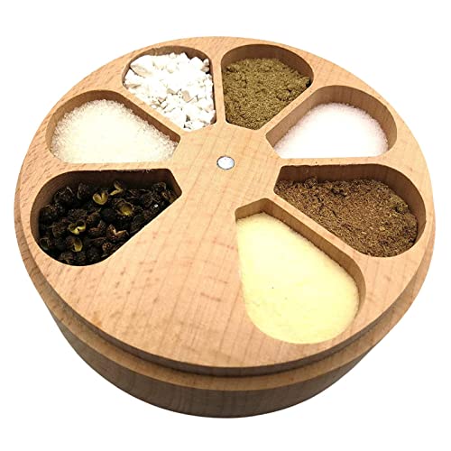 jianpan Pillendose 7 Tage - -Pillen-Organizer | Vitaminbehälter für die Reise, Wöchentliche Pillendose aus mit Magnetverschluss, Küchengewürzkellerbehälter zur Aufbewahrung und Abgabe von jianpan