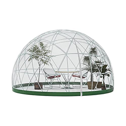 Garden Igloo Dome, 12FT PVC Bubble Dome, Geodätische Kuppel mit PVC Abdeckung, Luftblasen Dome Zelt, Outdoor Clear Dome Camping Cabin Bubble Zelt, für Gewächshaus Camping Outdoor Party Playhouse von jianpanxia