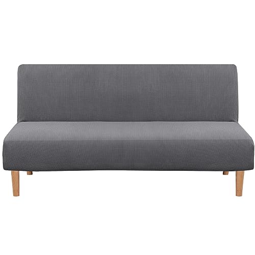 Jinayana Clic Clac Sofahusse, Drucken Futon-Sofa-Sitzbezüge ohne Armlehnen 3 Sitzers (Ananasgrau) von jianyana