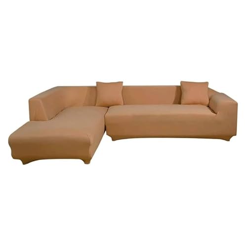 jianyana Sofabezug L Form Sofa Überwürfe Stretch Couchbezug L Form Rechts oder Links mit 2 Kissenbezügen Waschbar Ecksofa Sofaüberwurf Möbelschutz von jianyana