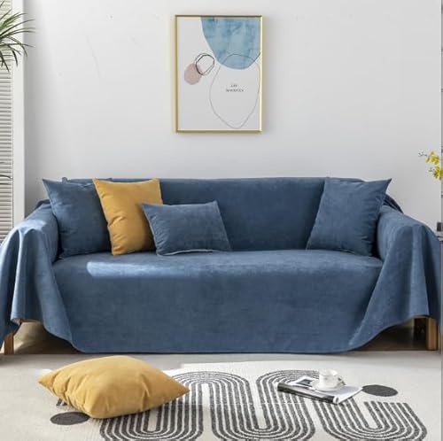 jianyana Sofa überzug Sofaüberwurf Weich Strapazierfähig Wendbar Chenille Universal Couch überzug mit Modernes Karomuster Möbelschutz für 1 2 3 4 Sitzer Sofa Zweisitzer L-förmige Ecke Futon Sofas von jianyana