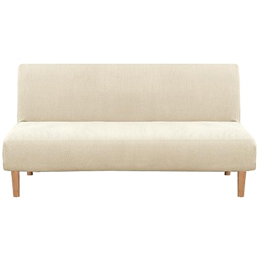 Jinayana Clic Clac Sofahusse, Drucken Futon-Sofa-Sitzbezüge ohne Armlehnen 3 Sitzers (Beige Ananas) von jianyana