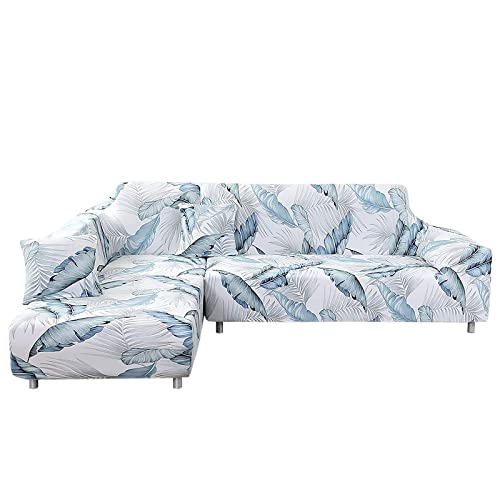 jianyana Sofabezug Ecksofa L Form Stretch Sofa Überwürfe Waschbar Sofabezug L Form Couchbezug 3 Sitzer+3 Sitzer mit Zwei Kissenbezüge von jianyana