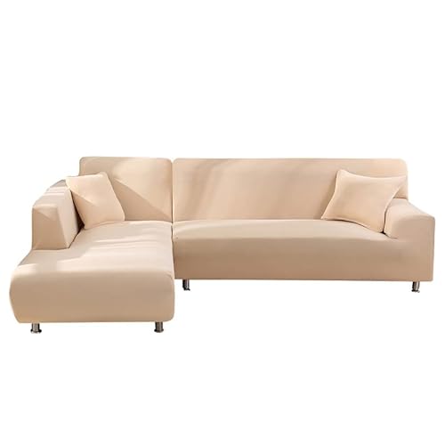 jianyana Sofabezug L Form Sofa Überwürfe Stretch Couchbezug L Form Rechts oder Links mit 2 Kissenbezügen Waschbar Ecksofa Sofaüberwurf Möbelschutz von jianyana