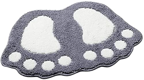 jianyana Badematte rutschfest, Weiche Mikrofaser Badvorleger, Waschbar Badezimmerteppich, Süße Fußpolster Matte Absorbent Badematten Teppich für Badezimmer Badewanne von jianyana