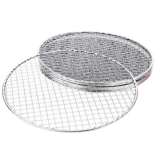 Grillpfannen, 5 Stück/Set Runde Einweg-Grillrost Bratennetz Rost Grill-Backform, Bratnetz 24cm von Napacoh