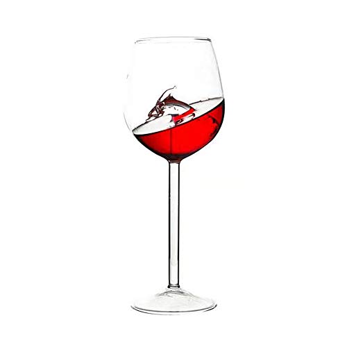 Rotweinglas, 300ml Seepferdchen/Seestern/Delphin Rotweinglasbecher Becher Home Bar Supplies Delfine von Napacoh