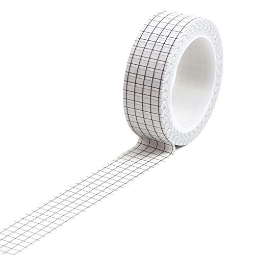 jiashemeng Klebeband, 10 M Kleberaster Washi Tape, Planer DIY Scrapbooking Sticker Briefpapier Weiß von Napacoh