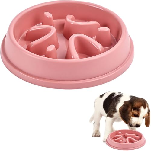 Anti Schling Napf Hund, Slow-Feeder Futternapf für kleine und mittelgroße Hunde und Katzen, interaktiver Anti-Verschling-Futternapf, universaler Anti-Würge-Napf für Hunde und Katzen (B) von jiejack