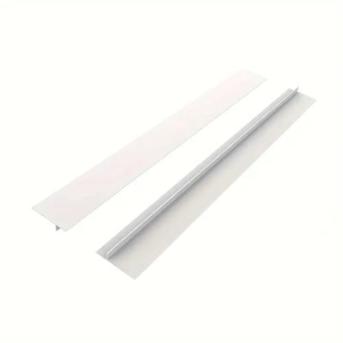 Herd Silikon Spaltleiste T-Form, Lebensmittelgrade Dichtungsstreifen, Öl- und Feuchtigkeitsabweisend, Zuschneidbar für Küchentheke Lücken (≤1,5cm), Einfache Installation (Transparenz) von jiejack