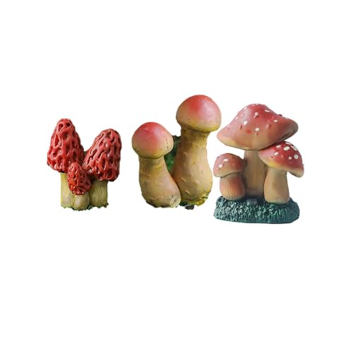 Kunststoffpilz Dekoration, Mikrolandschaft-Accessoire,Moosgestaltungsteil,Harzpilz-Ornament,Sukkulentenpflanzen Topf, Moos Garten DIY Zubehör Kunststoffpilz Dekoration, Mikrolandschaft-Accessoire,Moosgestaltungsteil,Harzpilz-Ornament,Sukkulentenpflanzen Topf, Moos Garten DIY Zubehör von jiejack