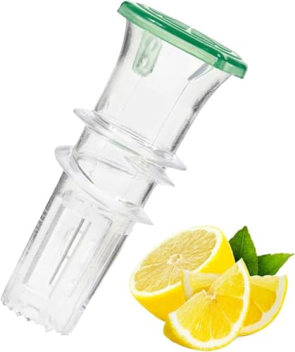Zitronensaft -Squeezer,Manual Lemon Squeezer with Lid, Food Grade Citrus Juice Extractor, Hand Kitchen Tool, Easy to Use Fruit Press for Home, Bars, Restaurants (Grün) von jiejack