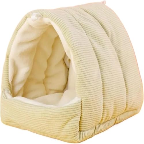 jiejack Parrot Bird Bed Hammock Bird Plush Nest Toy Warmes Vogelnest Winterhaus Haustier Vogelkäfig Vogelbett Hütte für Ara, Wellensittiche, Nymphensittiche, Kakadu, Kanarienvögel (Hellgrün, S) von jiejack