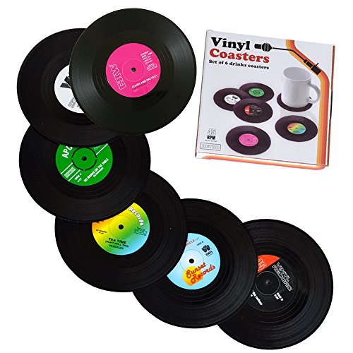 jiexi 6 massive Retro CD Vinyl Untersetzer Matte für Home/Bar Kaffee Tee Getränk Verwendung Isolieren und schützen Möbel jiexi 6 massive Retro CD Vinyl Untersetzer Matte für Home/Bar Kaffee Tee Getränk Verwendung Isolieren und schützen Möbel von JIEXI