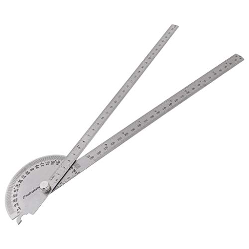 180 Grad Winkelmesser, Finder, Schrägwinkelmesser, Werkzeug, Lineal, Werkzeug für Innen- und Außenfinder, Lineal, Messung, Schräghöhe, Tiefenmesser, Azimut, Faltbarer Marker von jiingekk