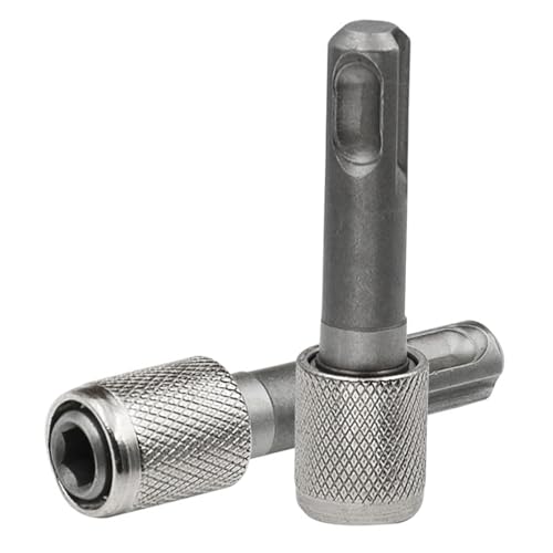 2 Stück 6,35 mm Sechskantschaft Stecknuss Adapter Reduzierstück Set Verlängerung Set Stecknuss Bohrer Adapter Power Drill Mutter Schraubendreher Werkzeug Sechskantschaft für Hammer von jiingekk