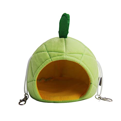 Ananasbett, Fleecekäfig für Hamster, Hängematte, kleine Tiere, Schaukel, Haustier, zum Verstecken von Hamster, Ananas Ananasbett, Fleecekäfig für Hamster, Hängematte, kleine Tiere, Schaukel, Haustier, zum Verstecken von Hamster, Ananas von jiingekk