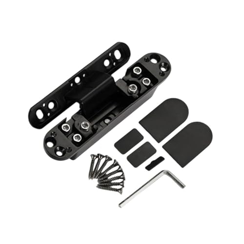 Unsichtbare Türscharniere, 125 Grad schwenkbar, verdecktes Scharnier, robuste Aluminiumlegierung, Stoßstange für Holz, Falttüren Unsichtbare Türscharniere, 125 Grad schwenkbar, verdecktes Scharnier, robuste Aluminiumlegierung, Stoßstange für Holz, Falttüren von jiingekk