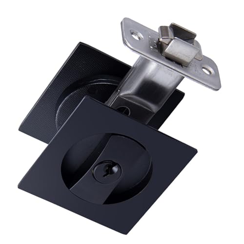 Upgrades Pocket Door Hardware Privacy Locks Ratches Contemporary Styles Metal Door Lock Simple Installation for Square Door Contemporary Pocket Door Ratches von jiingekk